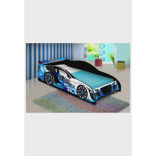 Cama Infantil Carro Drift Azul Com