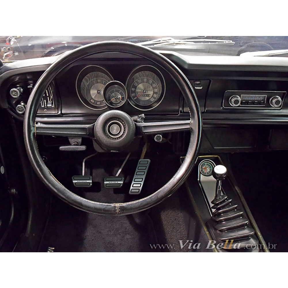 Pedaleira manual ford maverick todos os modelos preto Submarino