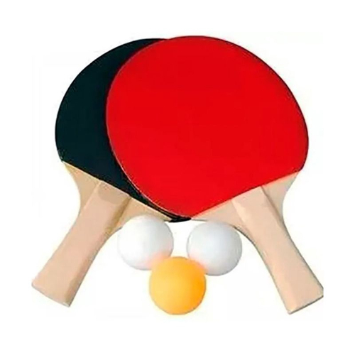 Kit 2 Raquetes para Ping Pong 3 Bolinhas