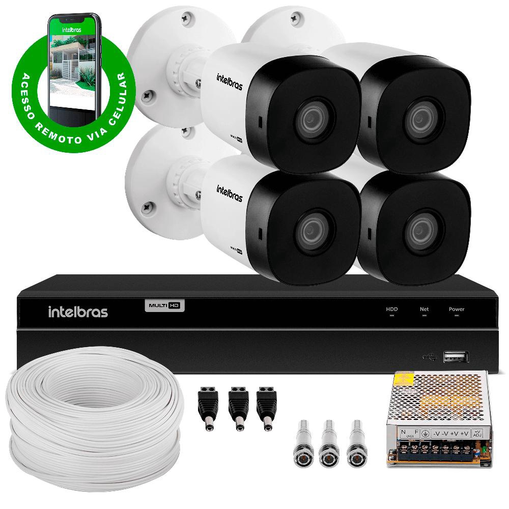 Kit Intelbras Cam Vhl B Full Hd Dvr Mhdx Em Promo O