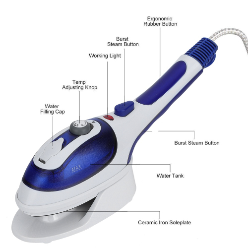 Fridja poderosa Vaporizador De Roupas Portátil 1500W Portátil Hand Held Roupa A Vapor