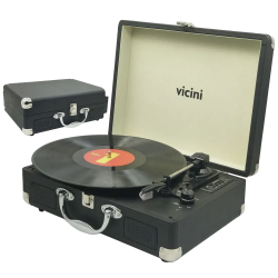 Vitrola Toca Disco Vinil Bluetooth Rádio fm VC285 Vicini Menor preço em Vitrola Toca Disco Vinil Bluetooth Rádio fm VC285 Vicini