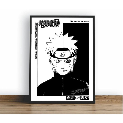 Quadro Decorativo Poster Anime Naruto Classico serie mangá Emoldurado  30x42cm no Shoptime