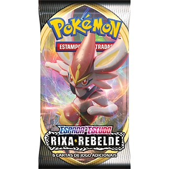 Pacote Cartas Pokémon EE2 Booster 6 Cartas - Rixa Rebelde