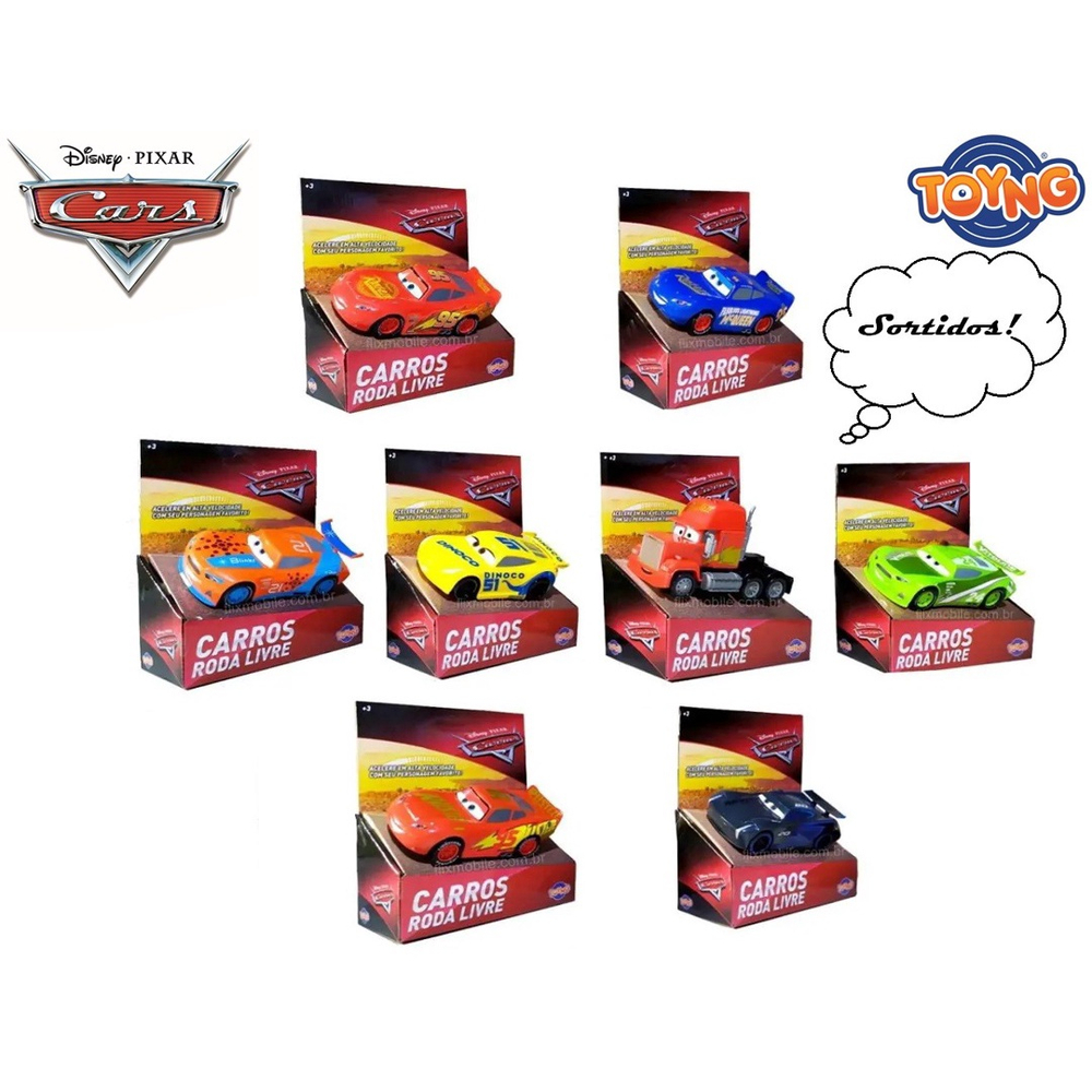 Disney Pixar Carros Relâmpago McQueen Dinoco no Shoptime