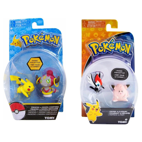 Conjunto Mini Bonecos Colecionáveis Pokémon Nintendo - Tomy - Sunny  Brinquedos: Pikipek Picassaut Peppeck + Clefairy Mélofée Piepi na Americanas  Empresas