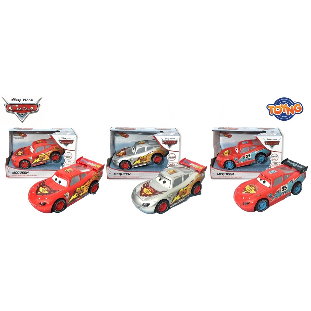 Carrinho Cars Corrida Fricção infantil Relâmpago Mcqueen Mate Disney Pixar  - ATMAS - Carrinho de Brinquedo - Magazine Luiza