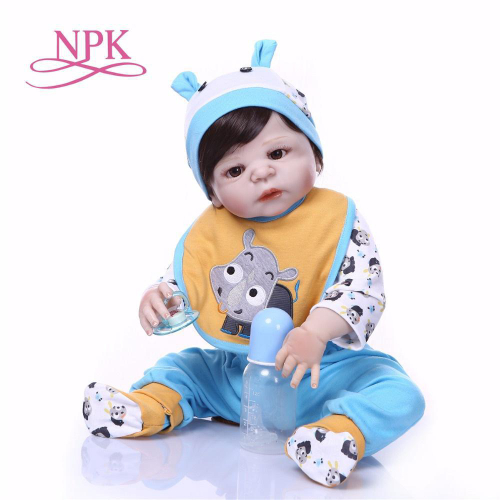 Bebe Reborn Menino 100% Silicone 57 Cm- Bento