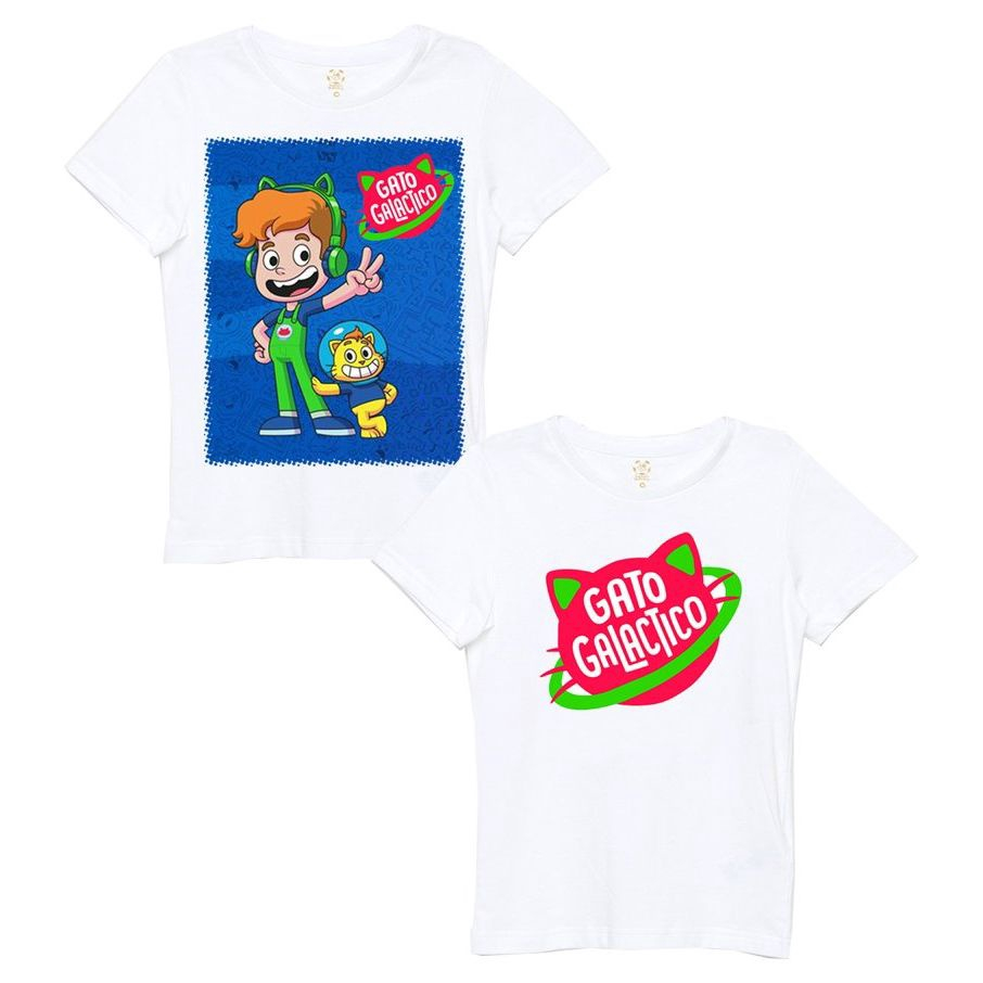 CAMISETA INFANTIL GATO GALÁCTICO