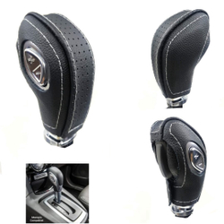 Capa em Couro para Manopla de Câmbio Automático Ford Powershift Ecosport New Fiesta Fusion Focus Menor preço em Capa em Couro para Manopla de Câmbio Automático Ford Powershift Ecosport New Fiesta Fusion Focus