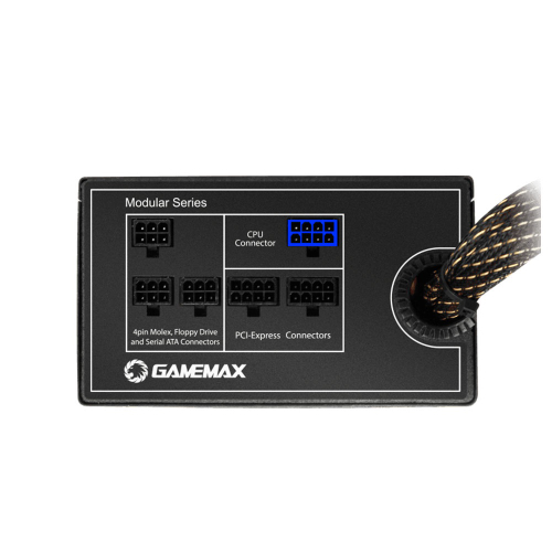 Fonte de Energia Gamemax GM-600 80 Plus Bronze 600W Semi Modular