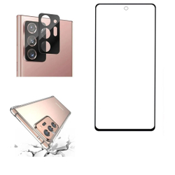 Kit Capa Reforçada + Película De Gel + Película Da Lente Samsung Galaxy Note 20 Ultra Menor preço em Kit Capa Reforçada + Película De Gel + Película Da Lente Samsung Galaxy Note 20 Ultra