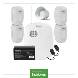 Menor preço em Kit Central Alarme Sensor Com Fio Intelbras Anm 3004 St Completo