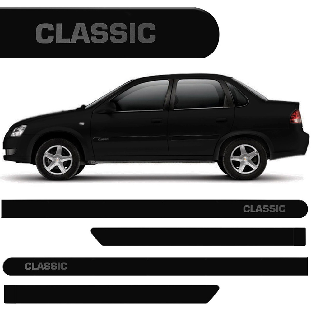 Friso Lateral Corsa Classic 2011 2012 a 2015 4p Injetado - adoromeucarro