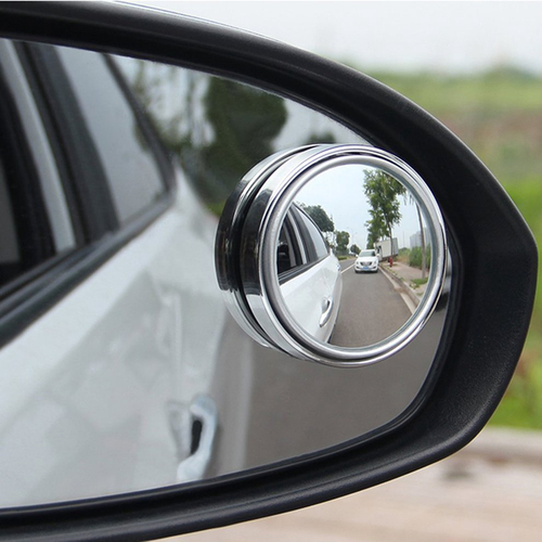Espelho de ponto cego para carro espelho grande angular 360 Espelho retrovisor convexo de rotação nas americanas