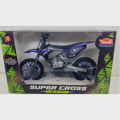 Moto Infantil Super Cross SXT Miniatura - Usual Brinquedos 00346