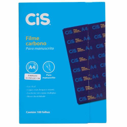 Filme Carbono Cis Azul P/manuscrito C/100 Folhas Menor preço em Filme Carbono Cis Azul P/manuscrito C/100 Folhas