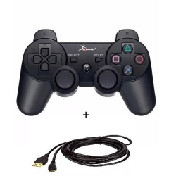 Menor preço em Controle Ps3 Knup Original Kp-4021 S/fio Lacrado + cabo Grátis