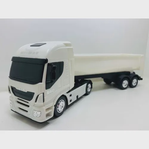 Brinquedo Caminhão Miniatura Infantil Iveco Hi Way Caçamba