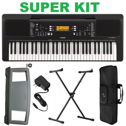 Kit Teclado Psr E363 Yamaha c/ Fonte Bi Volt + Suporte Teclado X + Bolsa Protetora Menor preço em Kit Teclado Psr E363 Yamaha c/ Fonte Bi Volt + Suporte Teclado X + Bolsa Protetora