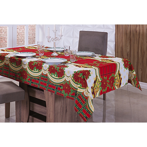 Toalha De Mesa Natalina Para 8 Lugares - Tecido Oxford - Vermelho Com Sinos em Promoção | Ofertas na Americanas Toalha De Mesa Natalina Para 8 Lugares - Tecido Oxford - Vermelho Com Sinos em Promoção | Ofertas na Americanas