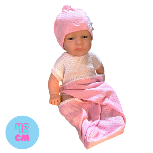 Bebê Reborn Poly Boneca Realista Pode dar Banho 48CM Girafinha