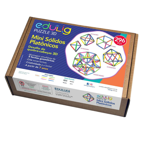 Puzzle 3D Bola 5-90 peças e conexões