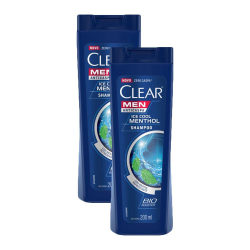 Menor preço em Kit 2 Shampoos Clear Men Anticaspa Ice Cool Menthol 200ml