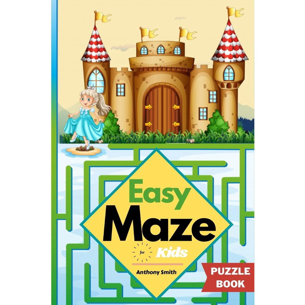 Easy Maze For Kids 50 Maze Puzzles For Kids Ages 4-8, 8-1 | Submarino