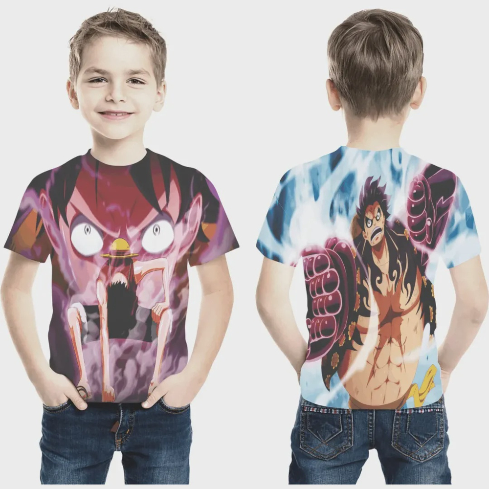 Camiseta one piece mod 1 estampa total infantil em promo o ofertas