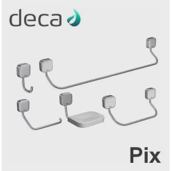 Menor preço em Kit acessórios pix P banheiro deca 5 pcs cromado 2000. C02