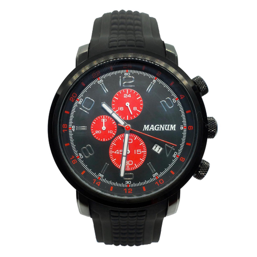 Relógio Magnum Masculino - MA34003D - Preto com Pulseira de