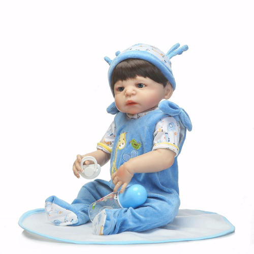 Boneca Bebê Reborn Menino Corpo De Silicone Macio no Shoptime