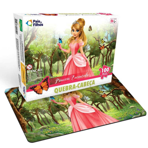 Quebra-Cabeça Princesa Encantada - 100 Pcs