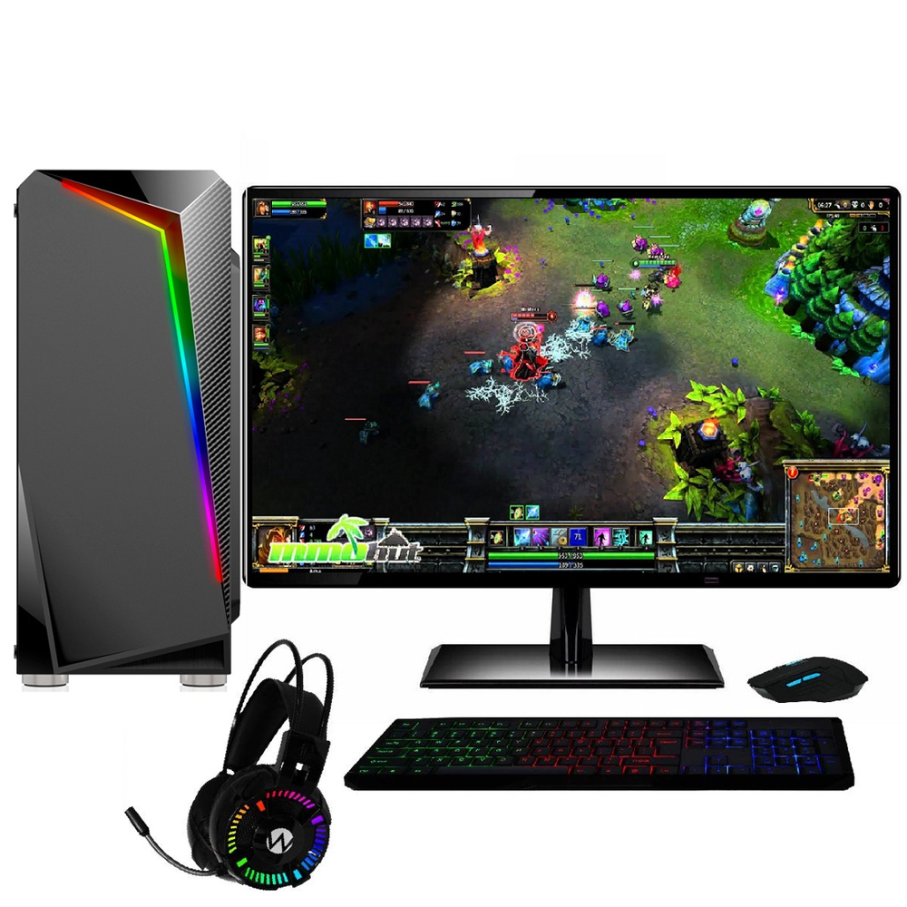 Pc Gamer Completo amd 6 núcleos 3.8Ghz 8GB ram Placa de vídeo Radeon 2GB HD  500GB Monitor 19.5 LED Kit Gamer Skill em Promoção na Americanas