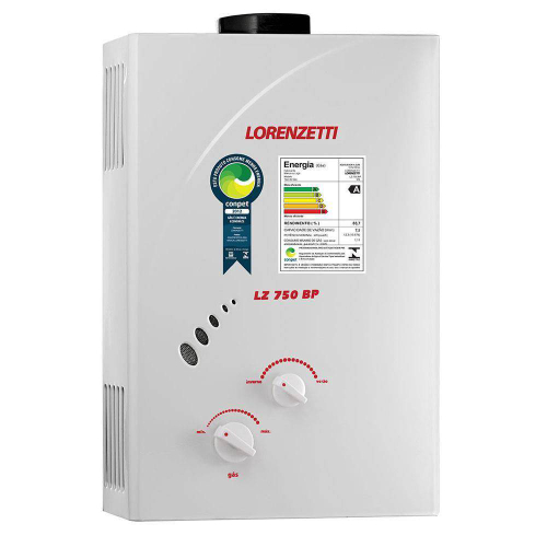 Aquecedor a Gás Lorenzetti 7.5l gn lz 750bp Menor preço em Aquecedor a Gás Lorenzetti 7.5l gn lz 750bp