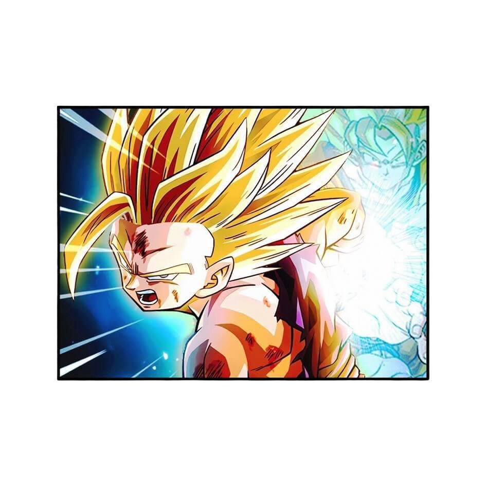 Quadro Dragon Ball Z Gohan Super Sayajin 2 Moldur E Vidro A3