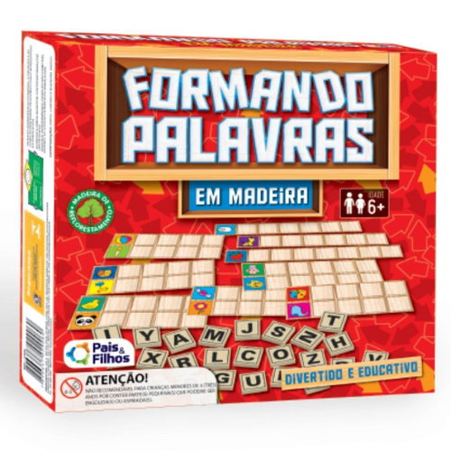 Jogo De Alfabetização Formar Palavras Com Letras Do Alfabeto no Shoptime