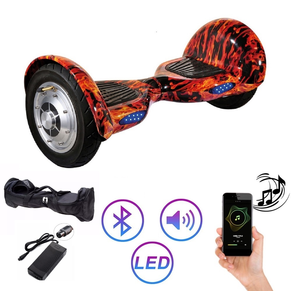 Hoverboard Skate Elétrico 6.5'' Fogo e Água com LED e Bluetooth em Promoção  na Americanas