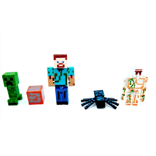 Bonecos Minecraft Kit Com 19 itens