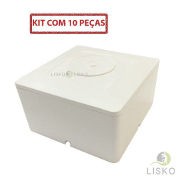 Kit 10 Pçs Caixa Sobrepor Cftv Quadrada Branca 8,5x8,5x4,5cm é boa?