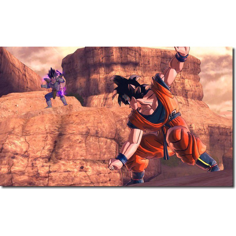 Quadro Dragon Ball Sayajins decorativo Tela em Tecido