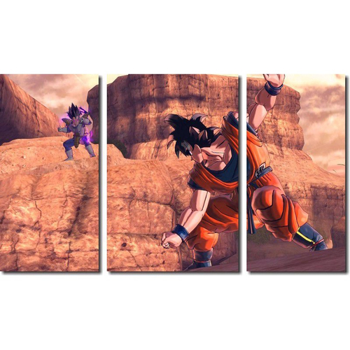 Quadro Decorativo Dragon Ball Z Goku Super Sayajin 3 Peças M8