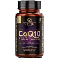 Coenzima Essential Q10 Com Ômega 3 Tg 60 Cápsulas Menor preço em Coenzima Essential Q10 Com Ômega 3 Tg 60 Cápsulas