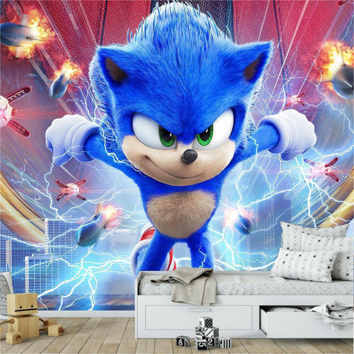 Adesivo de Parede Infantil Sonic Mod. 1