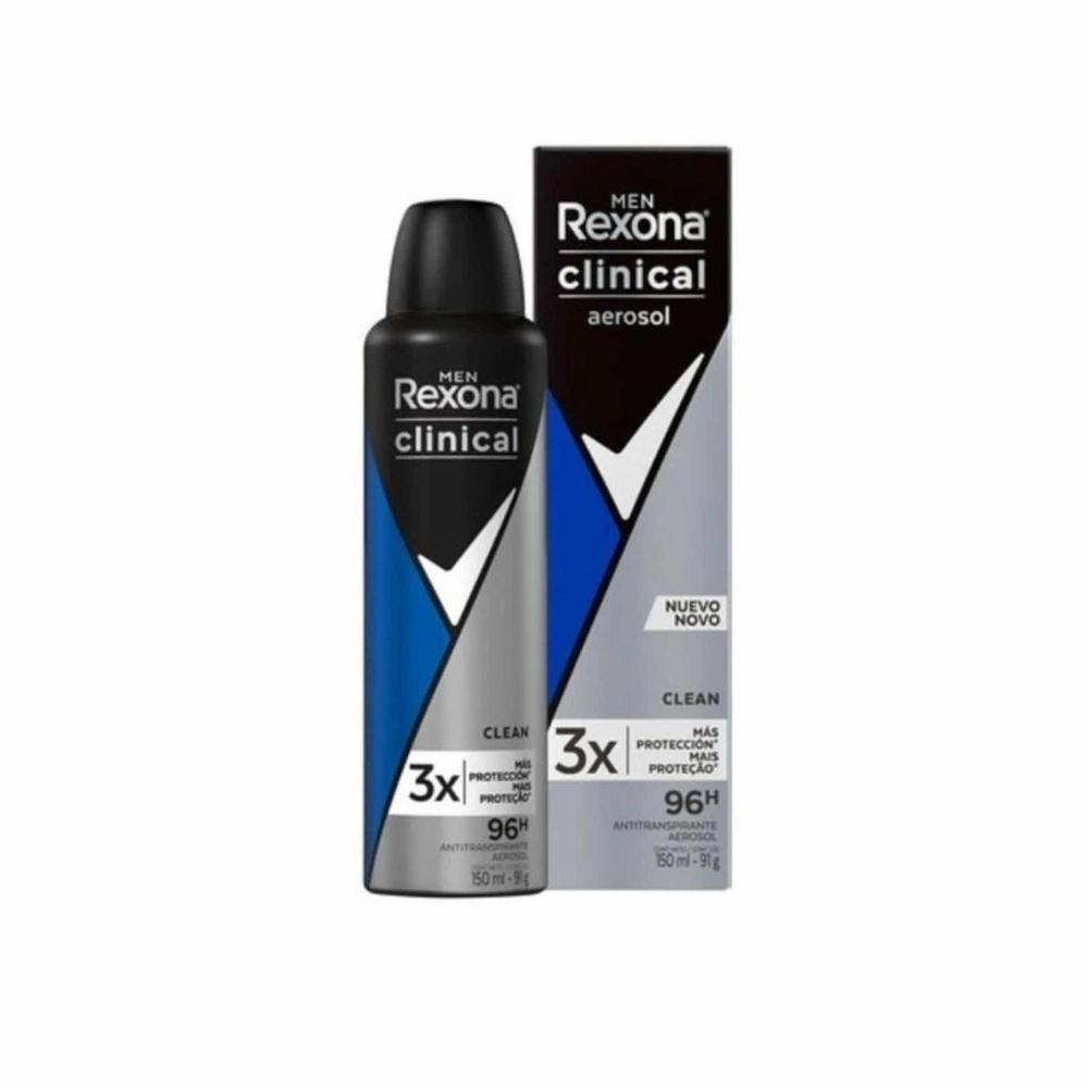 Kit C/4 Sortido Desod Rexona Clinical Aerosol 96h 150ml