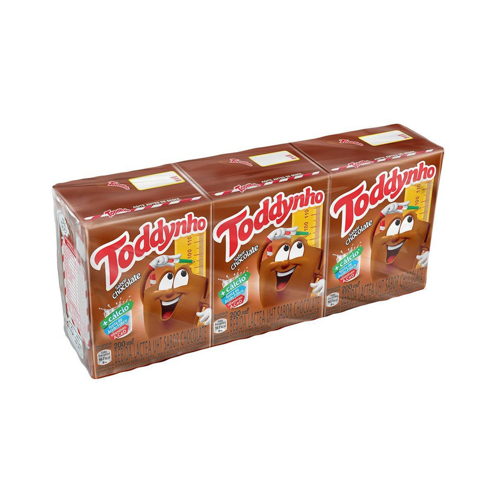 Toddynho Chocolate Enriquecido Com Vitaminas 3-pack 200 ml each