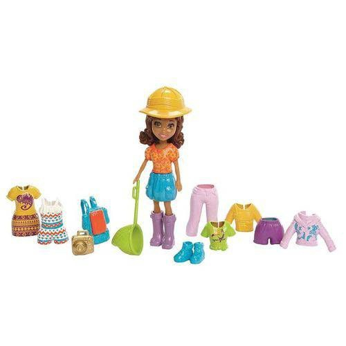 Polly Pocket Shani Saia Verde - Bumerang Brinquedos