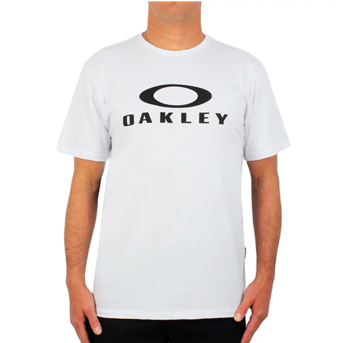 Camiseta Masculina Oakley Bark Tee Branco