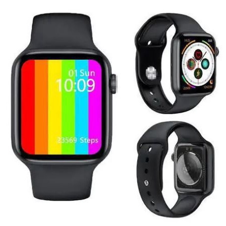 relógio inteligente smartwatch iwo 12 pro android ios rosê 40mm